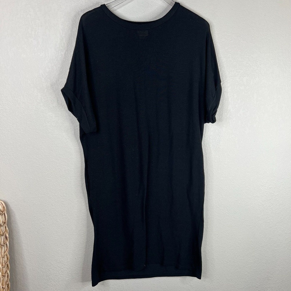 Nu New York Women's Crewneck Pullover Ribbed‎ Dress Black Blue Size 1 Capsule